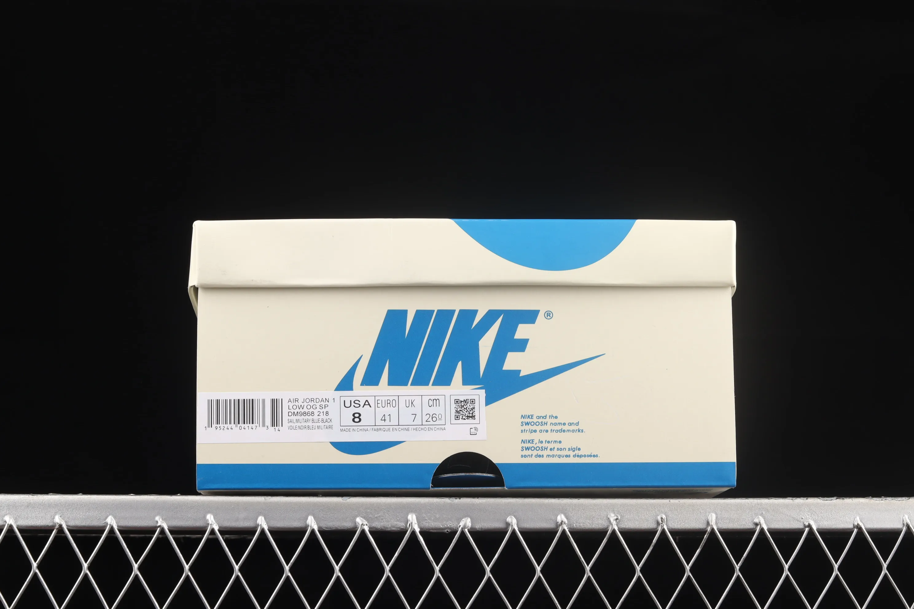 All categories Air Jordan Jordan series basketball shoes Air Jordan 1 Low Travis Scott x Air Jordan 1 Low AJ1 Joe 1 white and blue inverted low-top cultural sneakers DM9868-218